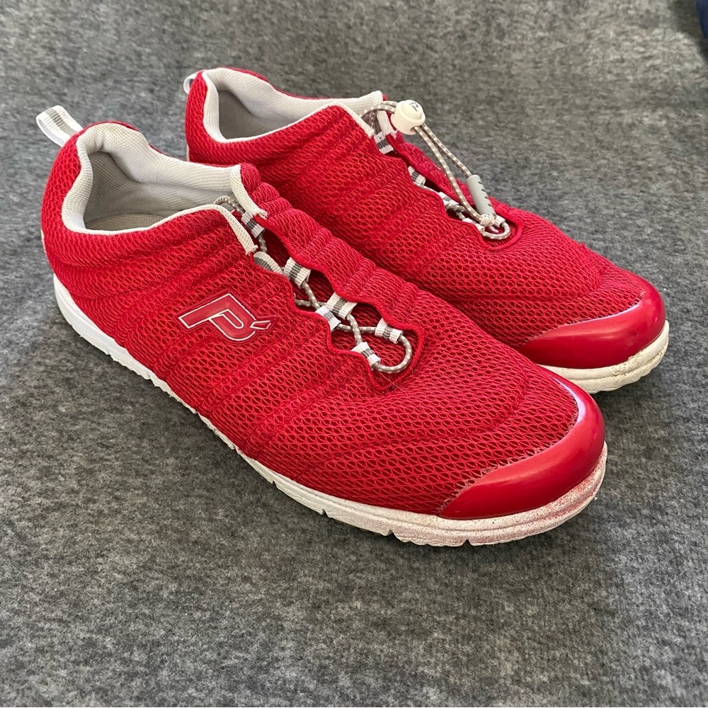 Propet Red Sneakers with Mesh Design and Toggle Laces Women’s Size 9.5 Shoes
